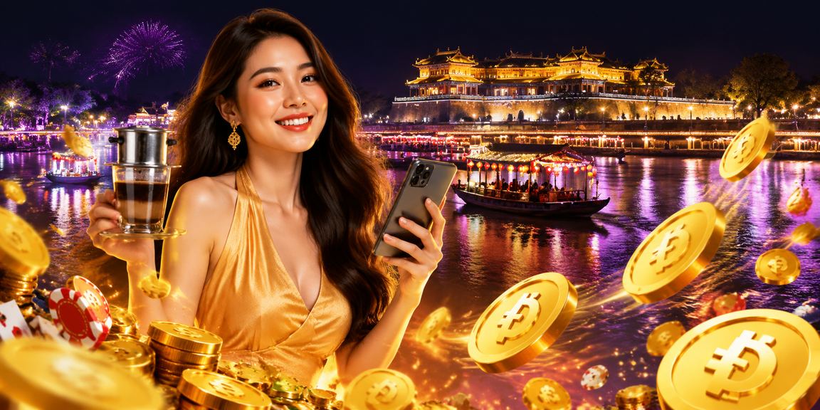 Người dùng tại Huế sử dụng ứng dụng casino di động tại quán cà phê một cách thư thái
