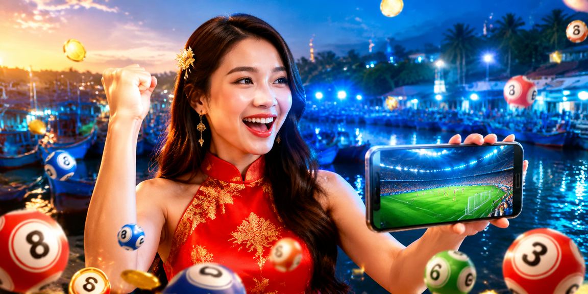 Người chơi xổ số tại bãi biển Mũi Né sử dụng điện thoại với 99wi